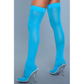 Hoge Nylon Kousen - Turquoise Hoge Nylon Kousen - Turquoise