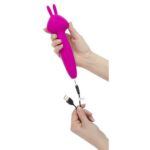 Palm Power - Vibez Rabbit Wand Vibrator - Roze