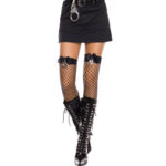 Visnet Kousen Met Mini Handboeien - Zwart Visnet Kousen Met Mini Handboeien - Zwart