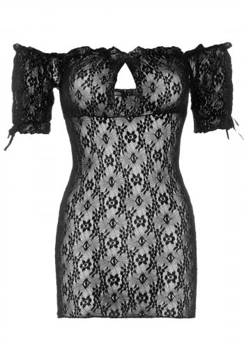 Zwart kanten nachtjurkje Zwart kanten nachtjurkje