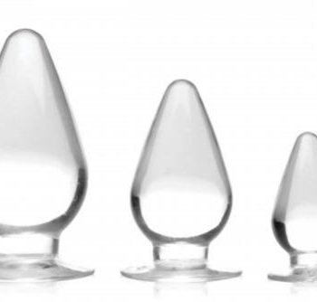 Triple Cones Anaalplug Set van 3 - Transparant Triple Cones Anaalplug Set van 3 - Transparant