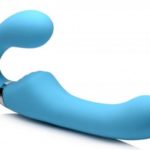 Mighty Rider Vibrerende Strapless Strap-On - Blauw