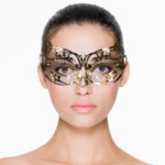 Easytoys Opengewerkt Masker Metaal - Goud