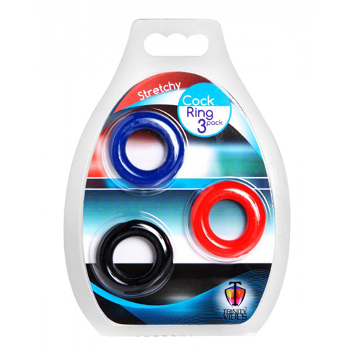 Rekbare cockring set - 3 stuks Rekbare cockring set - 3 stuks