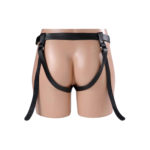 2-Strap Lederen Strap-On Harnas