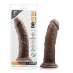 Dr. Skin - Realistische Dildo Met Zuignap 20 cm - Chocolate