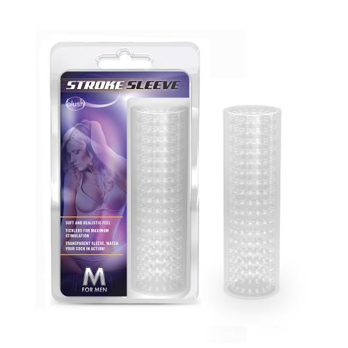 M for Men - Stroke Sleeve Flexibele Masturbator - Transparant M for Men - Stroke Sleeve Flexibele Masturbator - Transparant