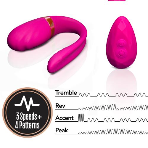 Lush Ava Koppel Vibrator - Roze Lush Ava Koppel Vibrator - Roze
