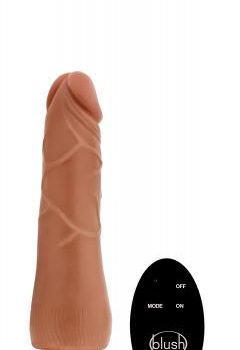 Dr. Skin - Dildo Met Afstandsbediening - Invoerdiepte 18 cm - Mocha