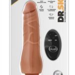Dr. Skin - Dildo Met Afstandsbediening - Invoerdiepte 18 cm - Mocha
