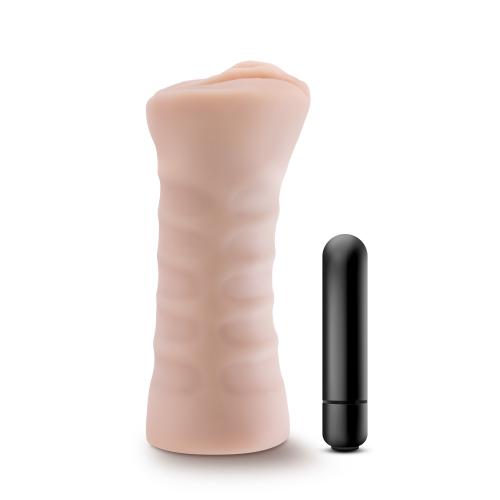 M for Men - Rain Masturbator Met Bullet Vibrator - Vagina M for Men - Rain Masturbator Met Bullet Vibrator - Vagina