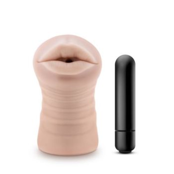 M for Men - Skye Masturbator Met Bullet Vibrator - Mond M for Men - Skye Masturbator Met Bullet Vibrator - Mond