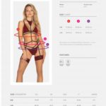 Sugestina 3-delige Jarretelset - Zwart/Rood